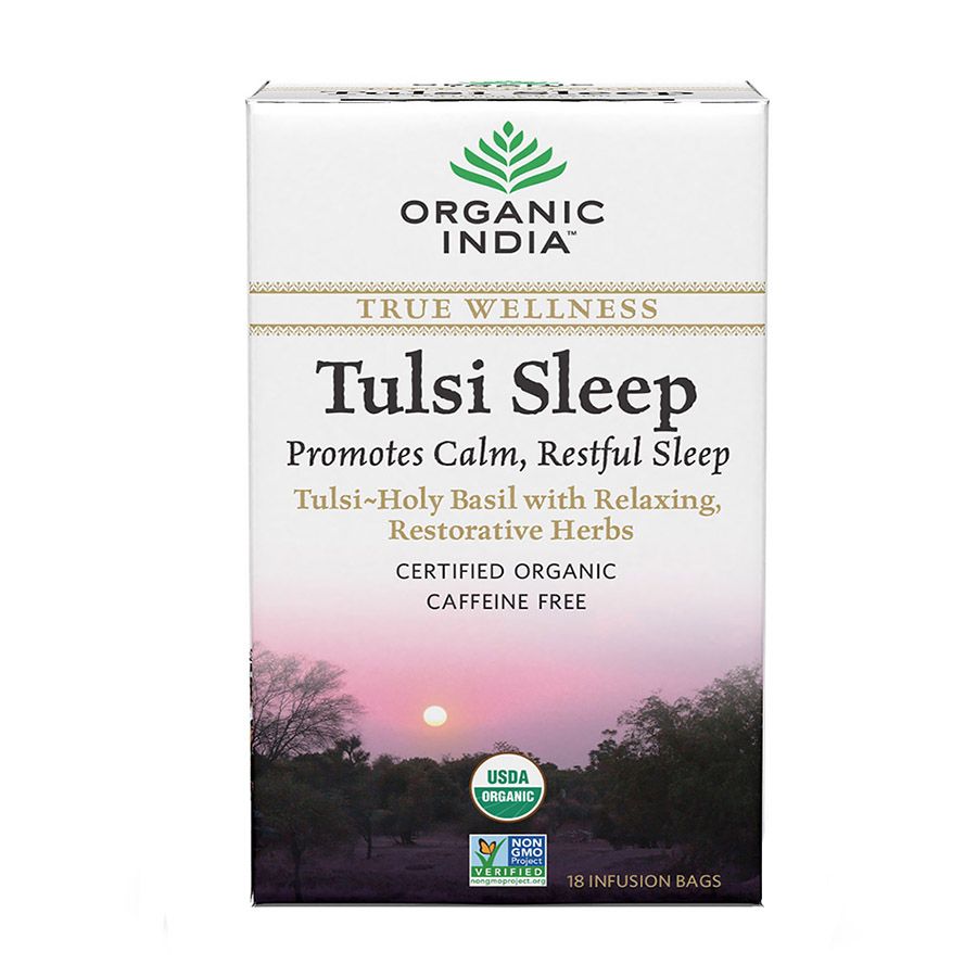 Trà hương nhu tulsi sleep ngủ ngon organic India 25 gói